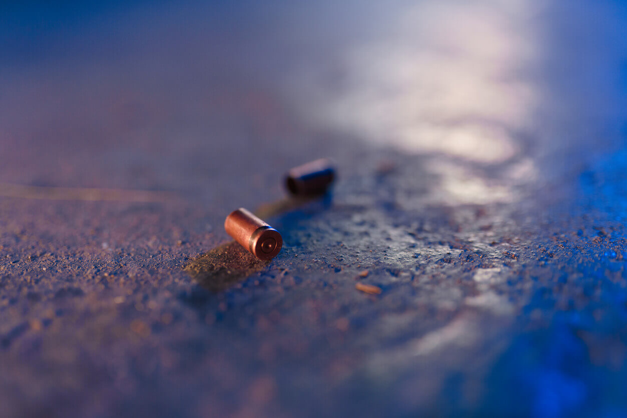 bullets on the ground