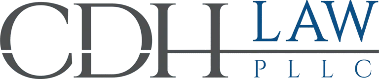 CDH Law PLLC grey and blue logo