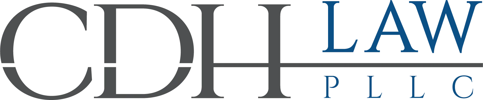 CDH Law PLLC grey and blue logo