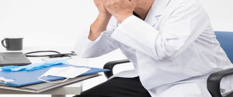 Doctor upset from medical malpractice