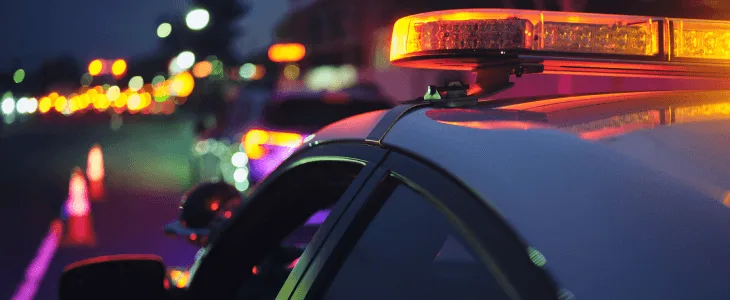 Cop arriving to an underage drunk dwi scense