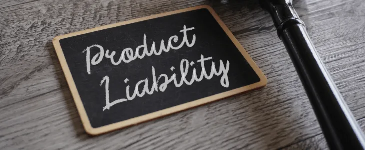 Product Liability written on a board